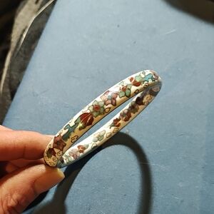 Vintage Cloisonne Bangle Bracelet